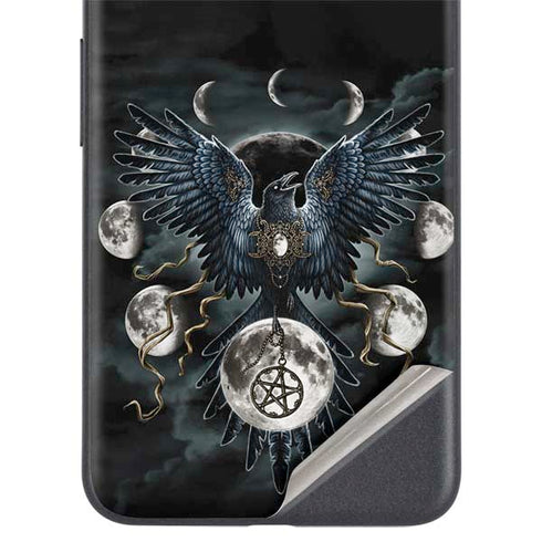 Crow and Moon Phases by Sarah Richter Google Pixel 5a Skin